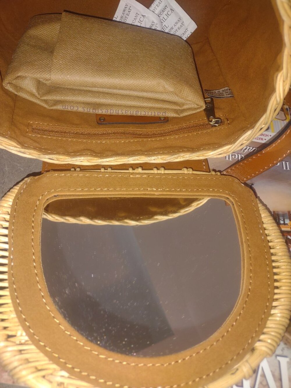 Patricia Nash Duronia Small Rattan Basket bag - Picture 7 of 9